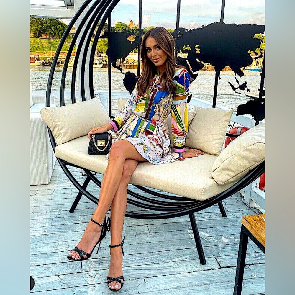 Zara ⚜️ Limited Edition Zodiac Print Long Sleeve Dress